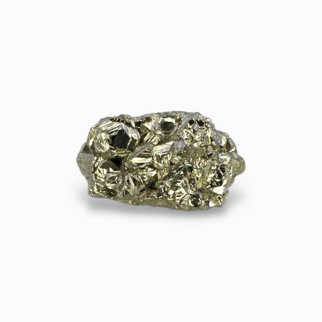 Natural Pyrite Stone in Rough Shape in 4.81 Carats Stone Of Luck