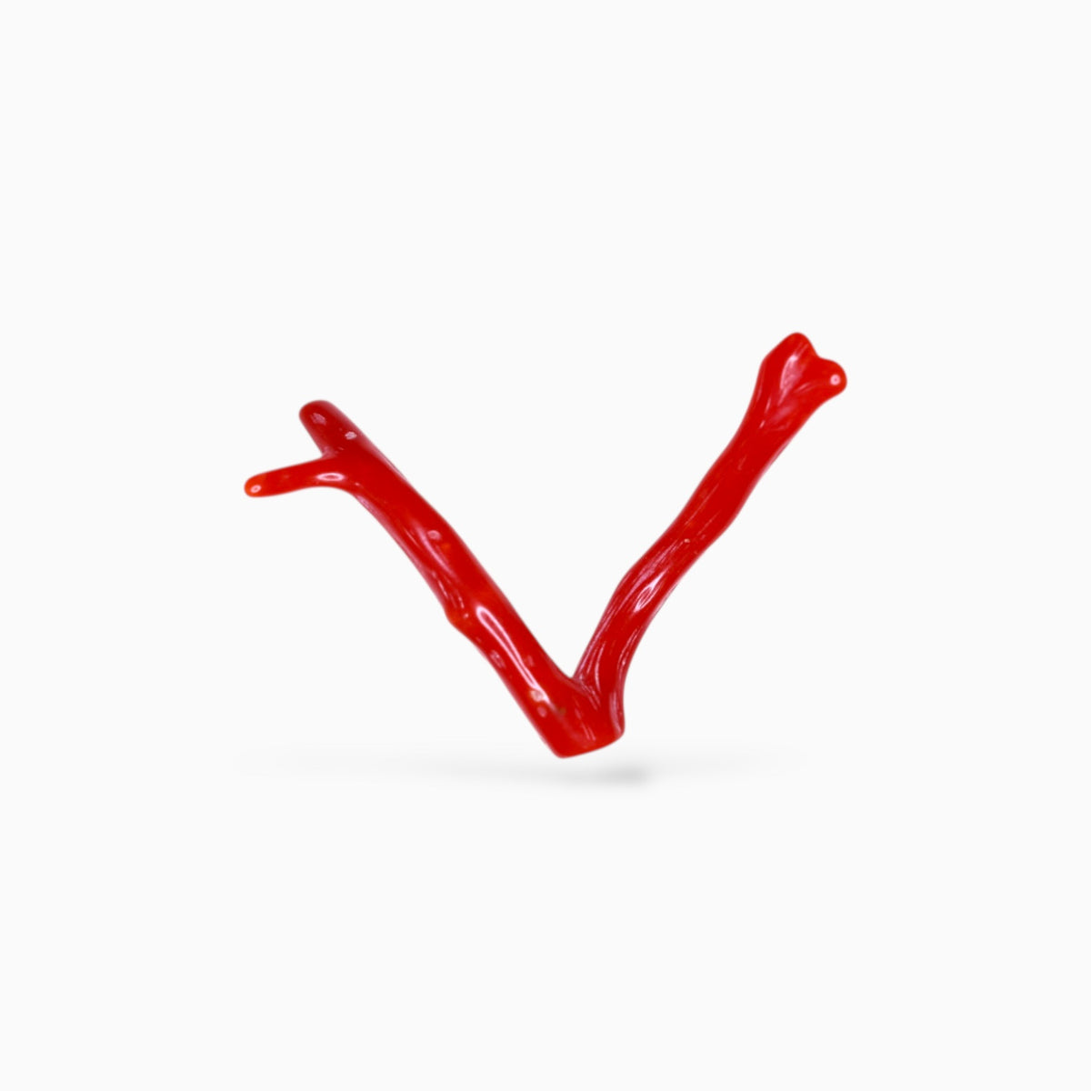 Natural Red Coral Rough With Polish 6.74 Carats