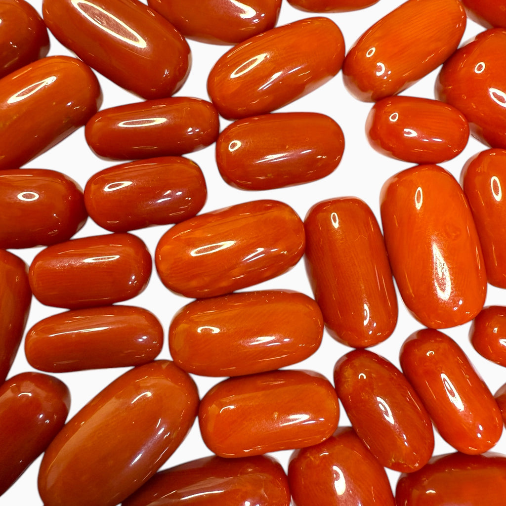 Natural Red Coral Stone Mix Shape Lot From 4 - 12 Carats