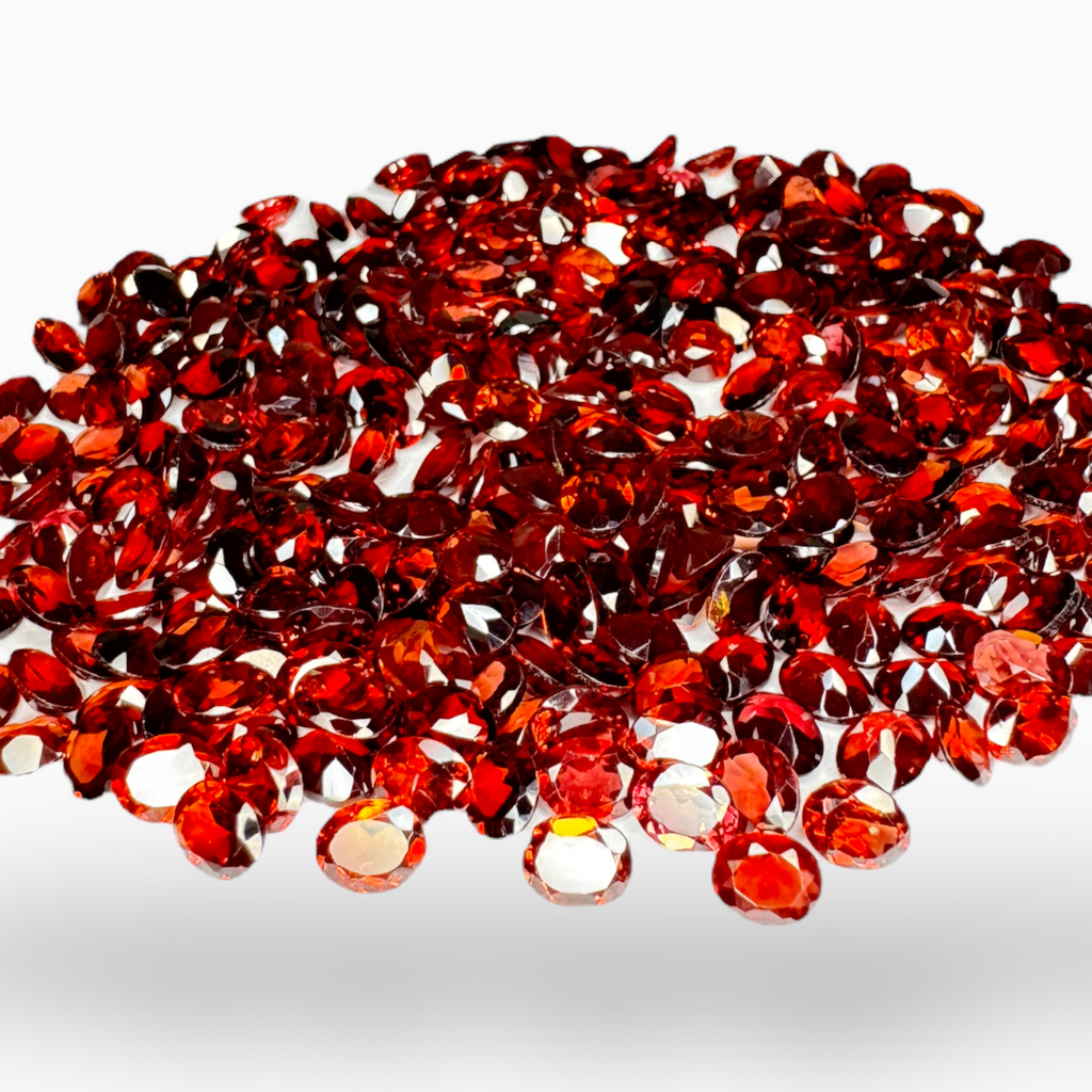 Natural Red Garnet Stone  5x4 mm 0.50 Carats Oval Cut