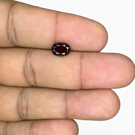 Natural Red Garnet Stone Oval 5x7 mm 0.80Carats