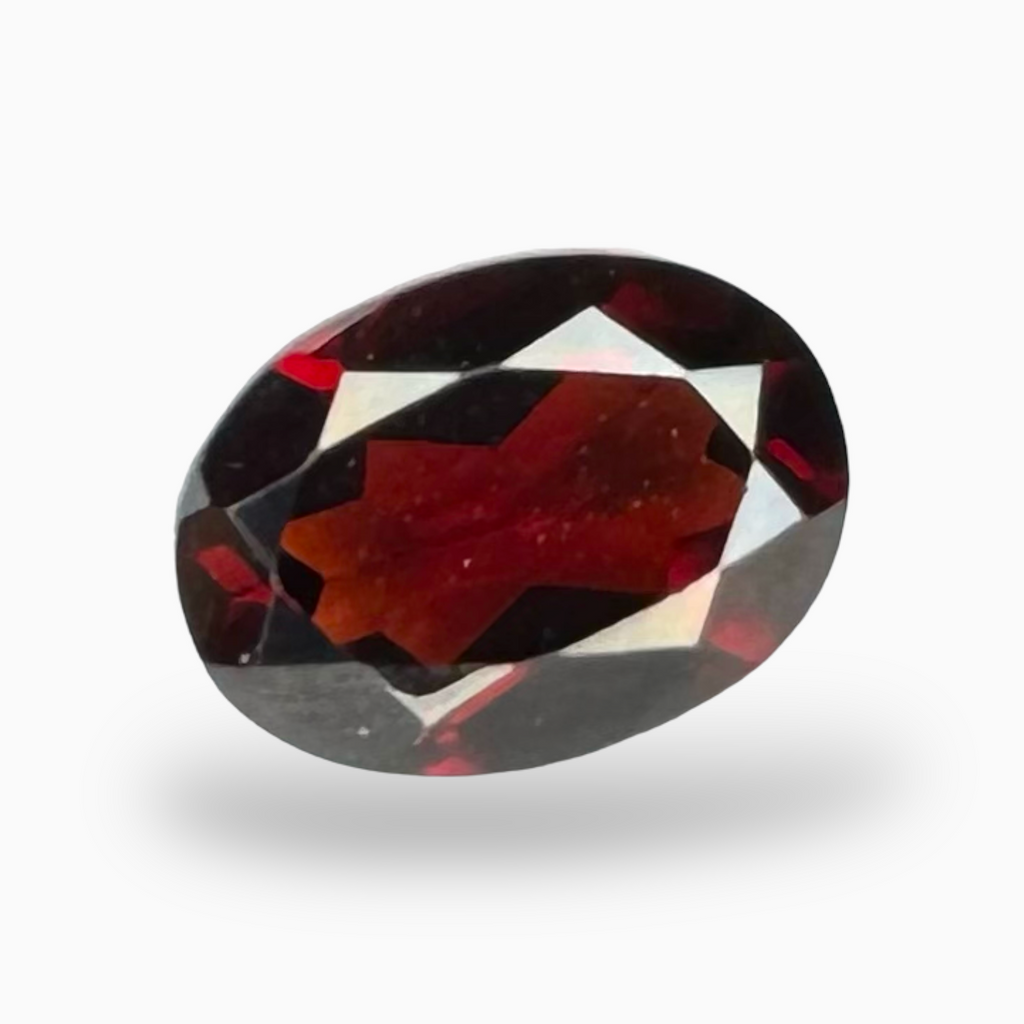 Natural Red Garnet Stone Oval 5x7 mm 0.80Carats
