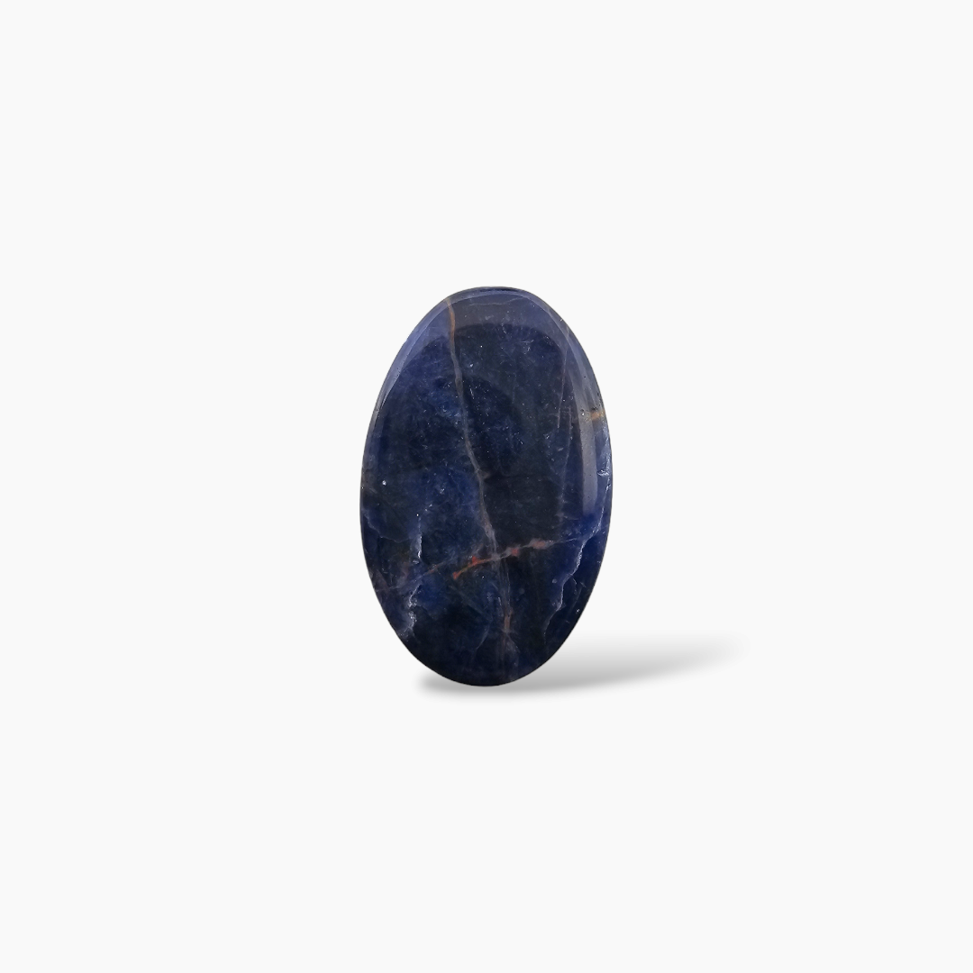Natural Sodalite Stone 15.28 Carats Oval Cabochon Shape ( 24x15.5 mm )
