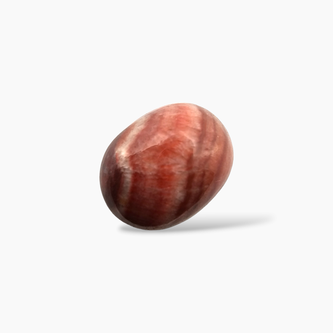 Natural Rhodochrosite Stone 7.61 Carats Oval Cabochon Shape ( 14X11 mm )