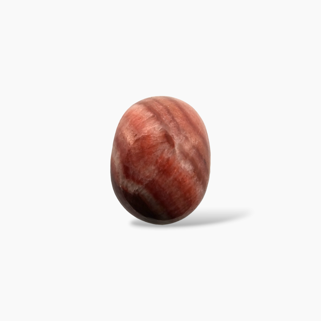 Natural Rhodochrosite Stone 7.61 Carats Oval Cabochon Shape ( 14X11 mm )