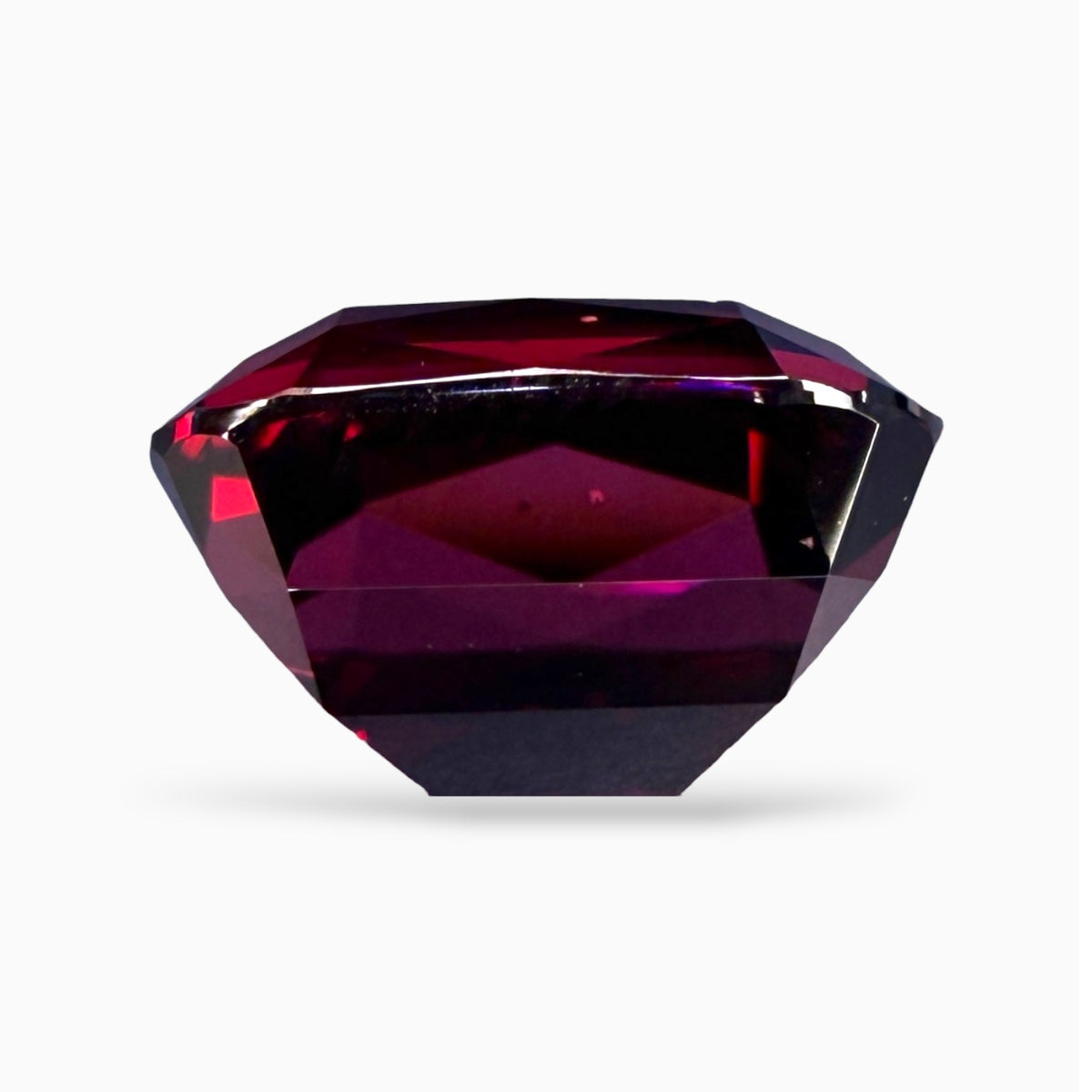 Natural Rhodolite Garnert stone Cushion Cut 8.12 Carats 12 x 9.5 mm