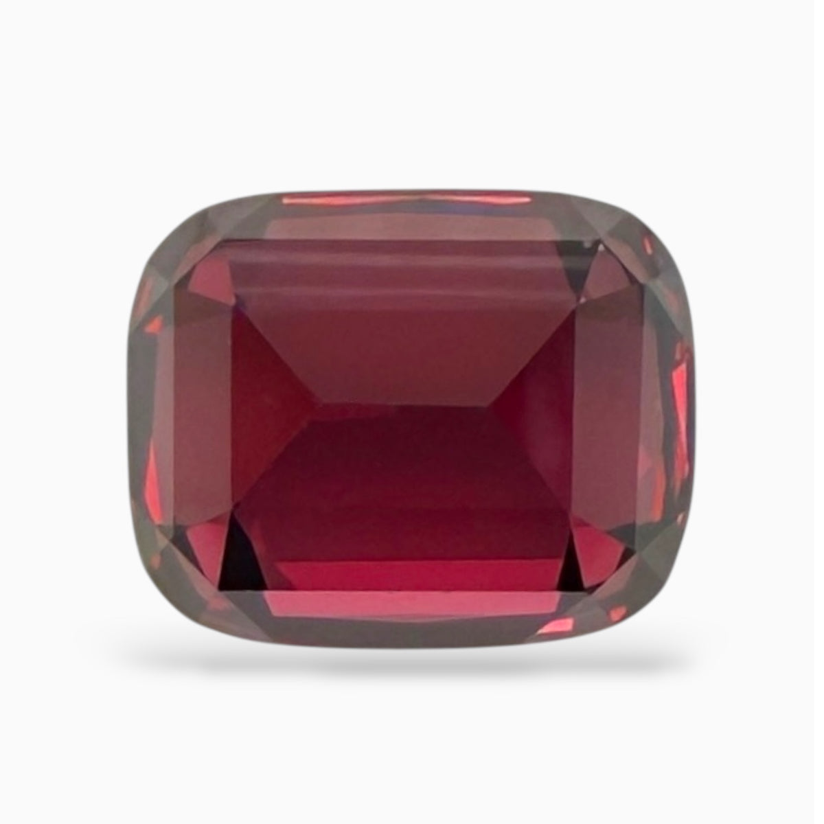 Natural Rhodolite Garnert stone Cushion Cut 8.12 Carats 12 x 9.5 mm
