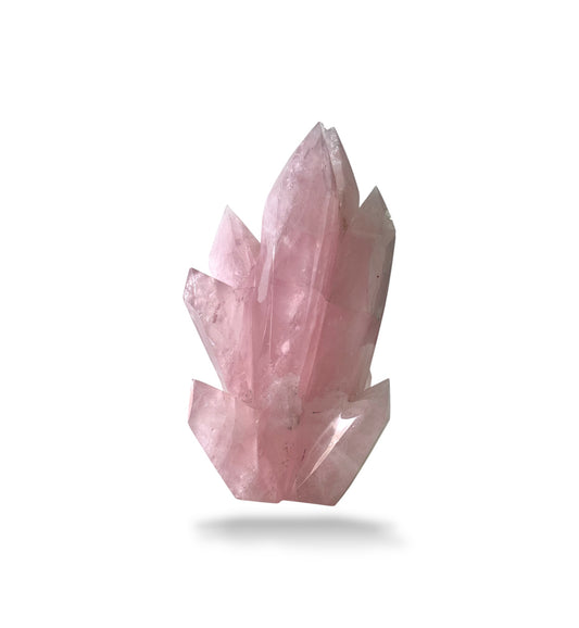 Natural Rose Quartz Crystal Stone in Rough Shape