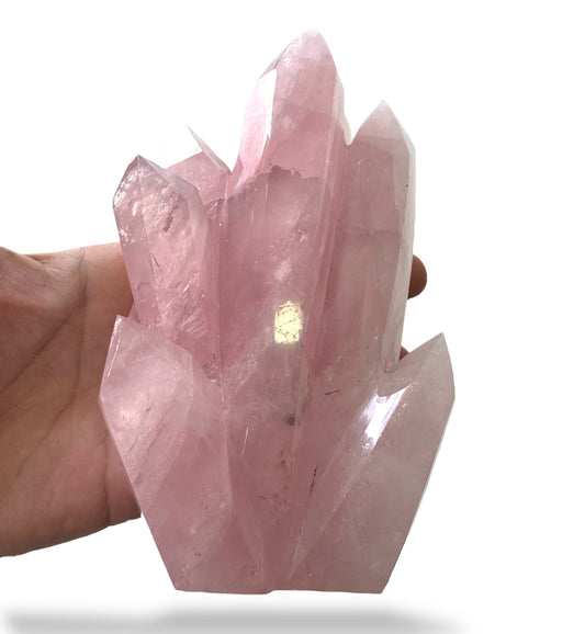 Natural Rose Quartz Crystal Stone in Rough Shape