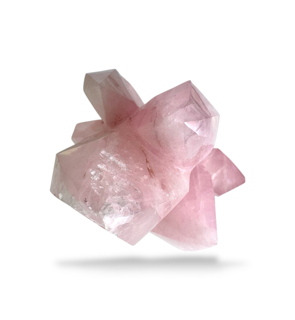 Natural Rose Quartz Crystal Stone in Rough Shape