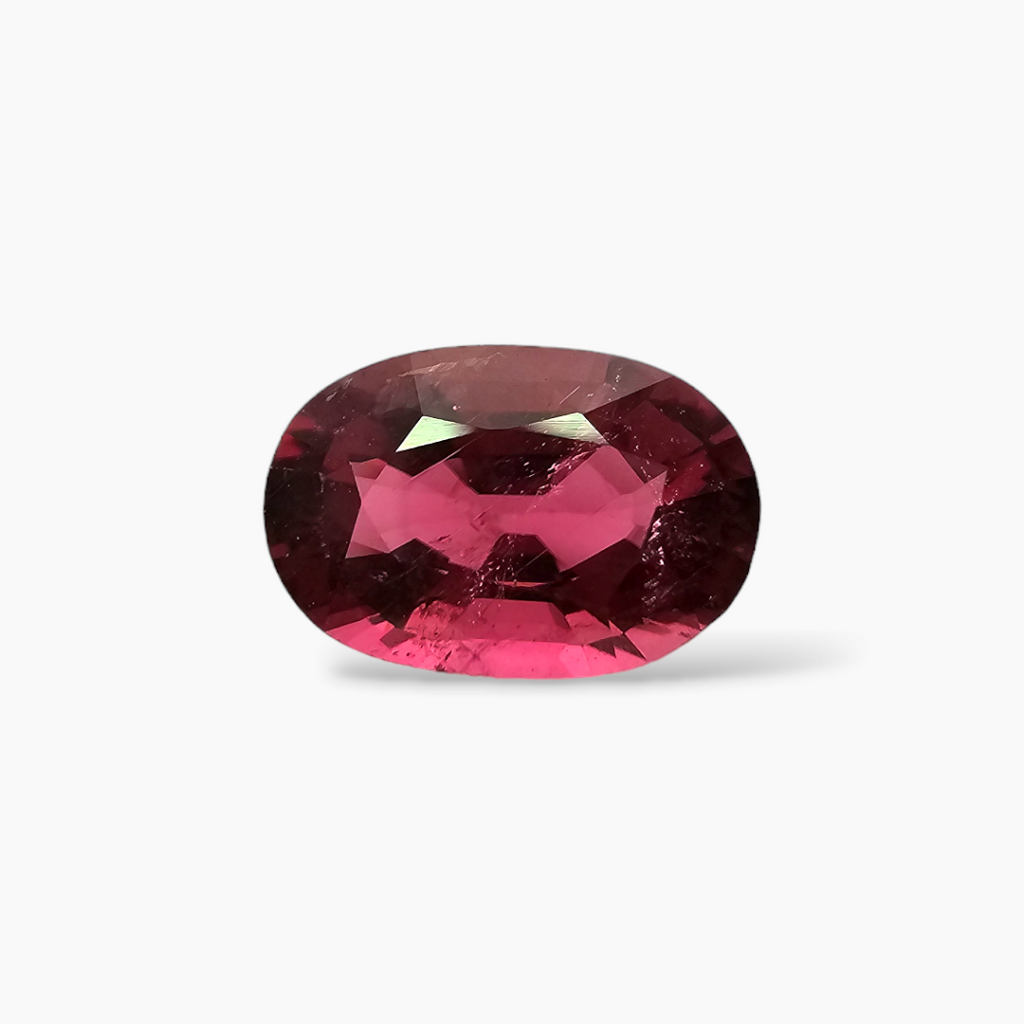 Natural Rubellite Tourmaline 3.32 Carats with 11.6 by 7.77 mm in Oval Cut