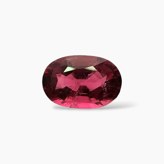 Natural Rubellite Tourmaline 3.32 Carats with 11.6 by 7.77 mm in Oval Cut