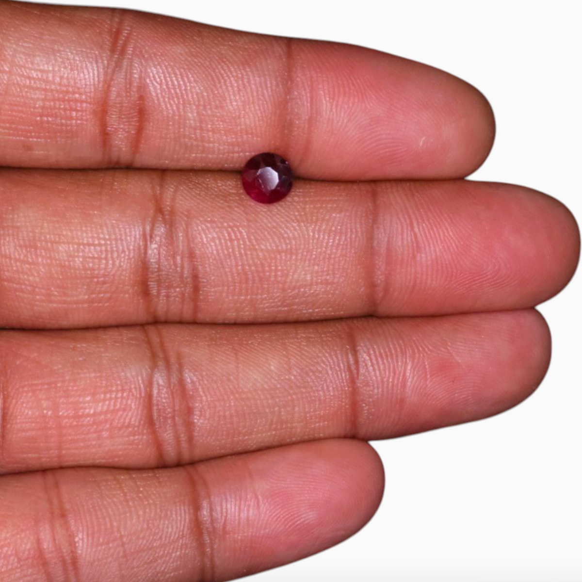 Natural Rubies For Sale In Round Shape 1.41 Carats 6.3mm Size