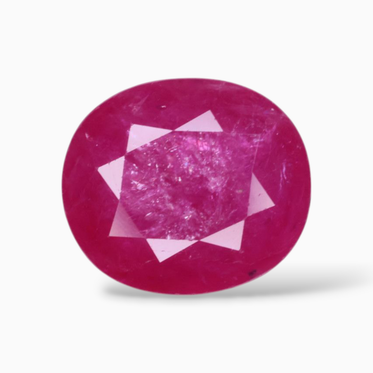Natural Rubies Gemstone In Oval Shape 3.28 Carats 9.6x8.3mm Size