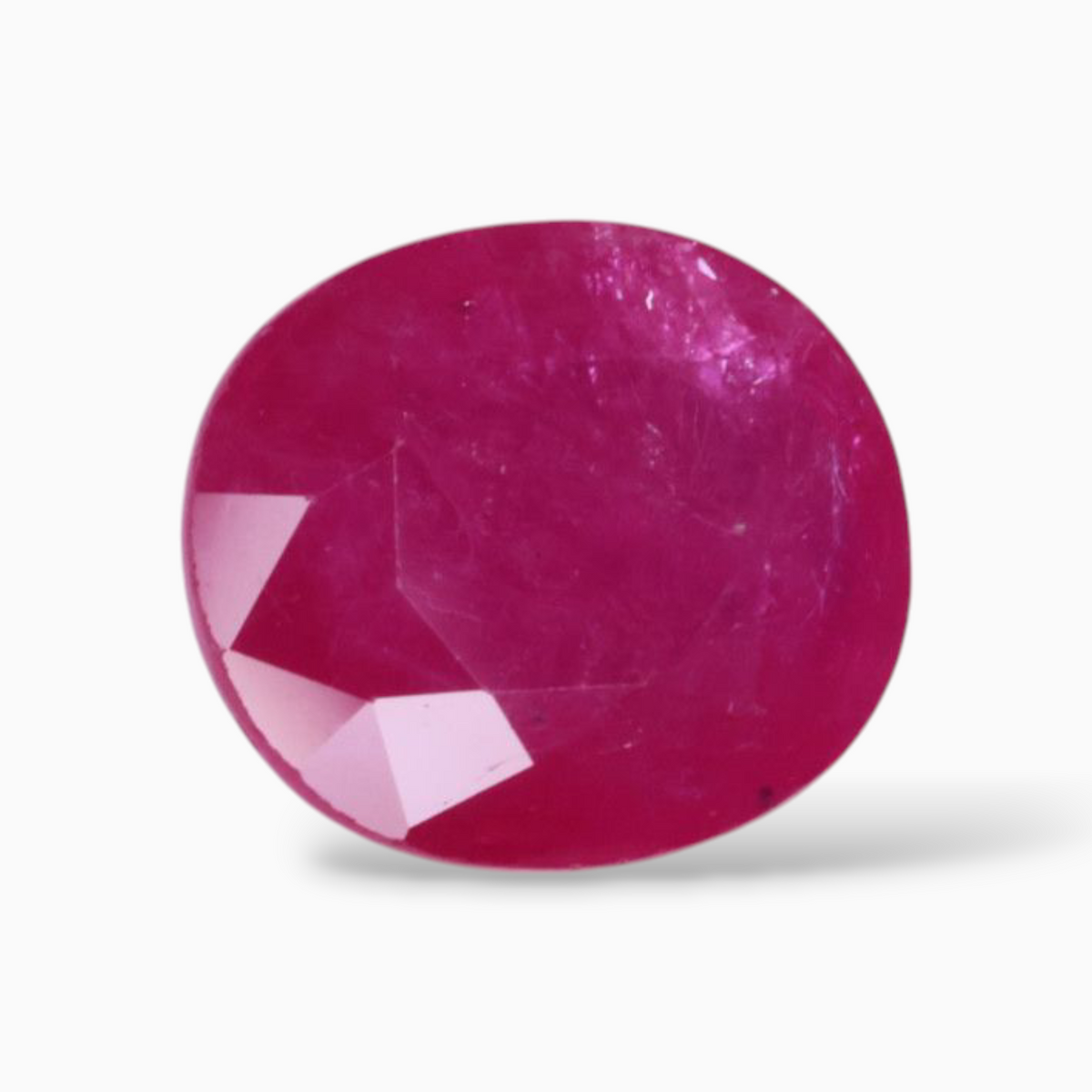 Natural Rubies Gemstone In Oval Shape 3.28 Carats 9.6x8.3mm Size