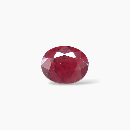 Natural Ruby 1 Carat Oval Shape from Mozambique in 7.5 x 6.2 mm