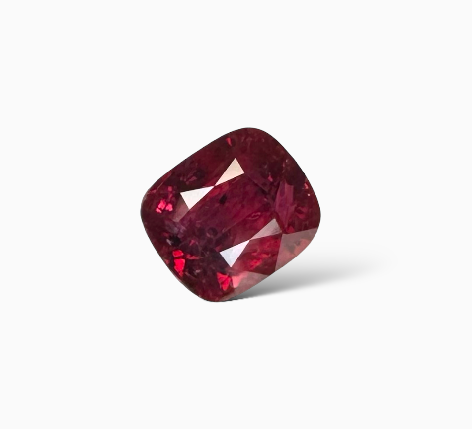 Natural  Ruby Cushion Shape Manik Stone 3.01 Carats Mozambique No Heat