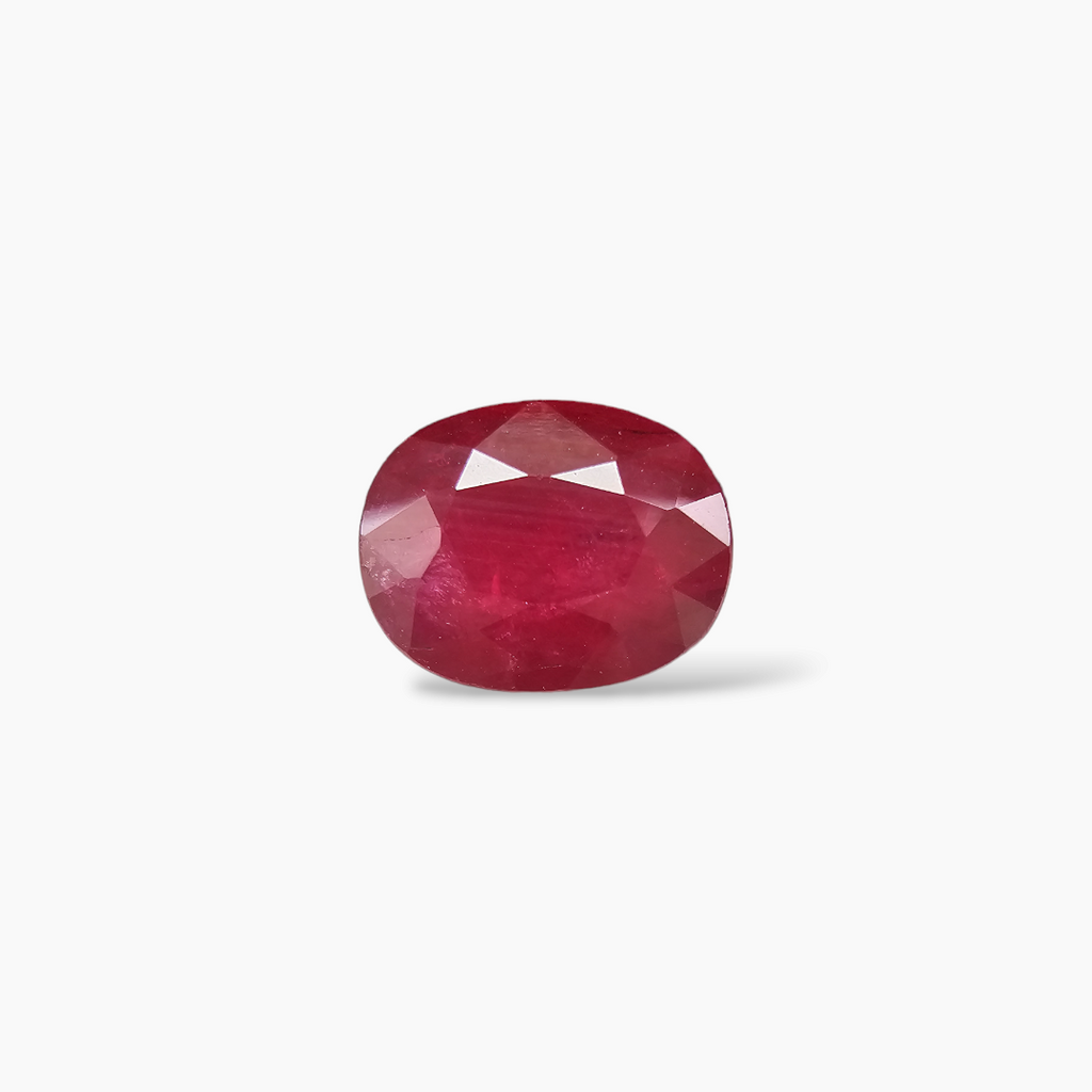 Natural Ruby Gemstone 2 Carats in Oval Shape Mozambique Origin