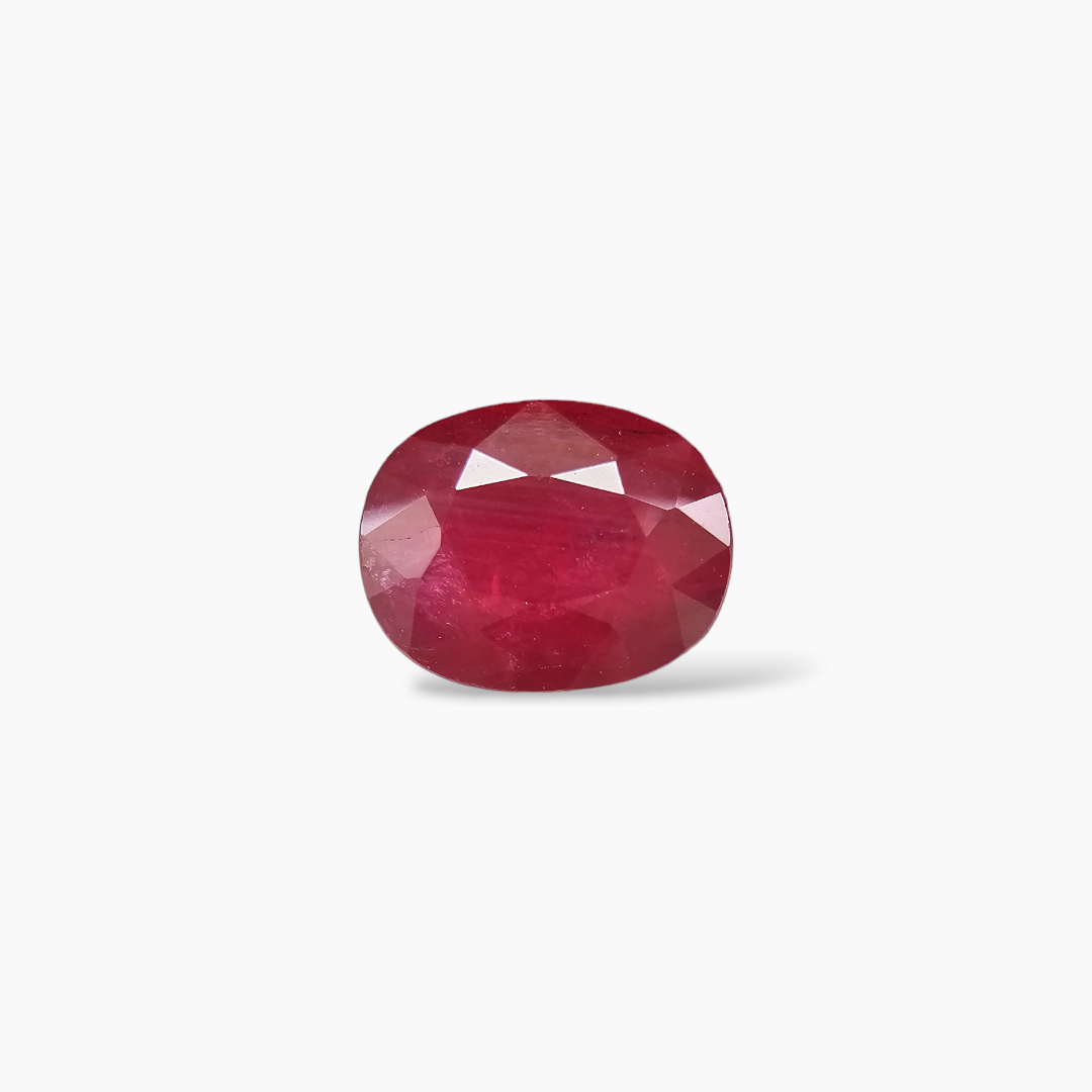Natural Ruby Gemstone 2 Carats in Oval Shape Mozambique Origin