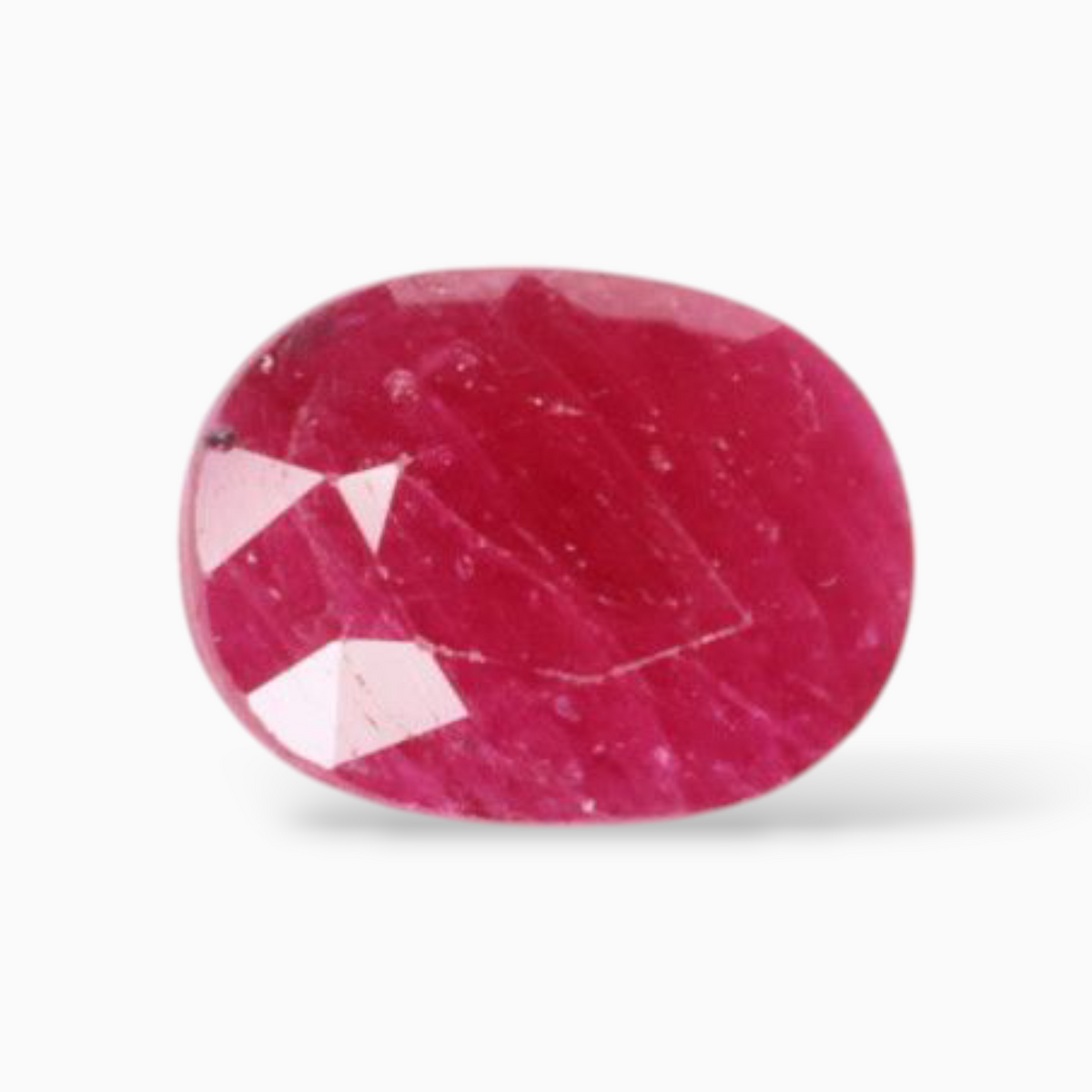 Natural Ruby Gemstone In Oval Shape 0.87 Carats 7x5mm Size
