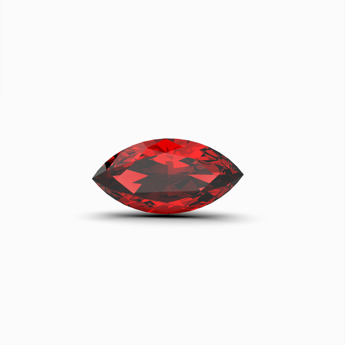 Natural Ruby Marquise Cut 3x1.5mm, 0.05 Carat from Mozambique Deep Red