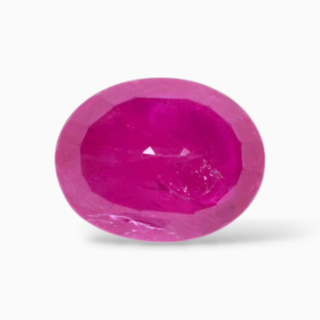 Natural Ruby Mozambique For Sale In Oval Shape 1.07 Carats 7x5.5mm Size