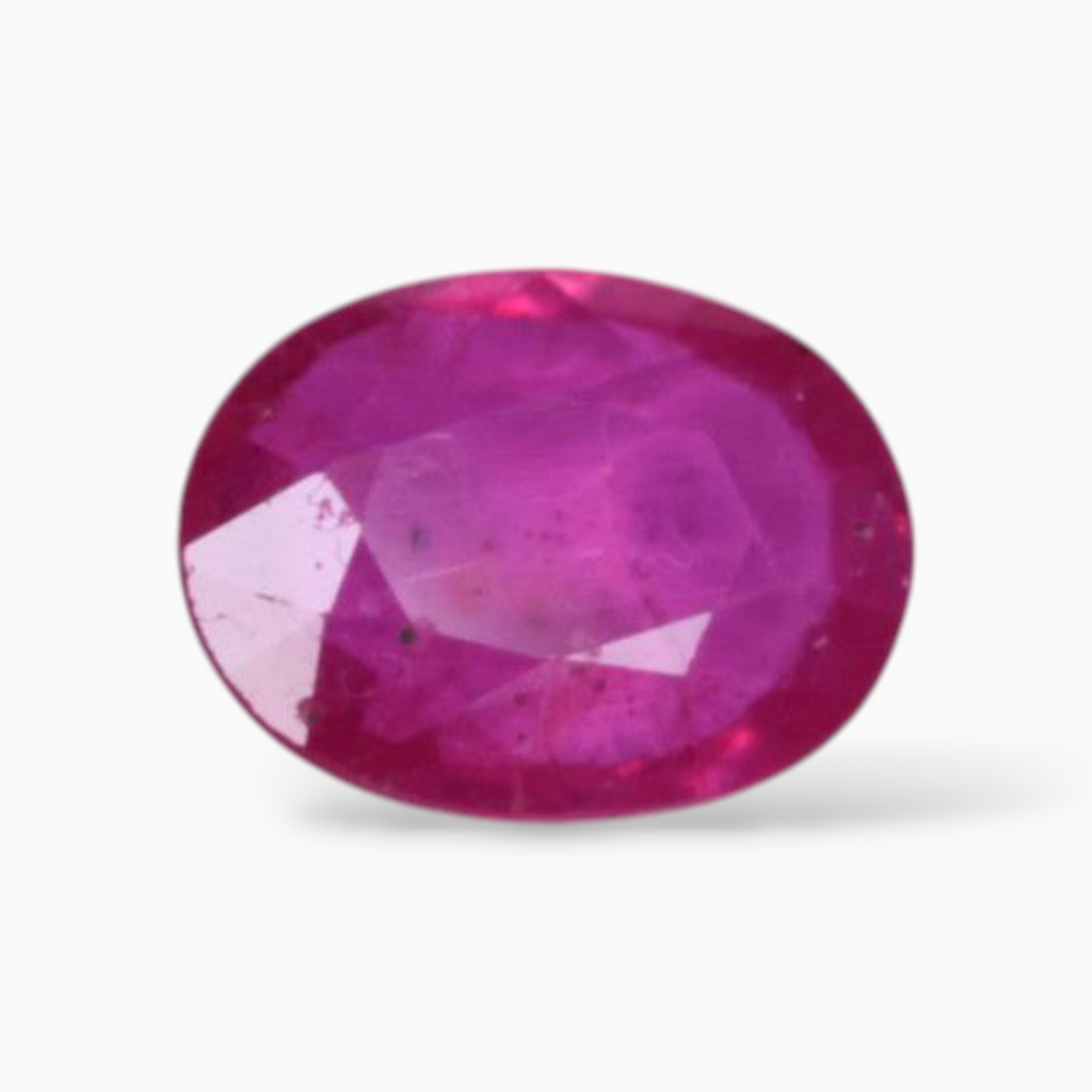 Natural Ruby Mozambique For Sale In Oval Shape 1.11 Carats 8.1x6.2mm Size