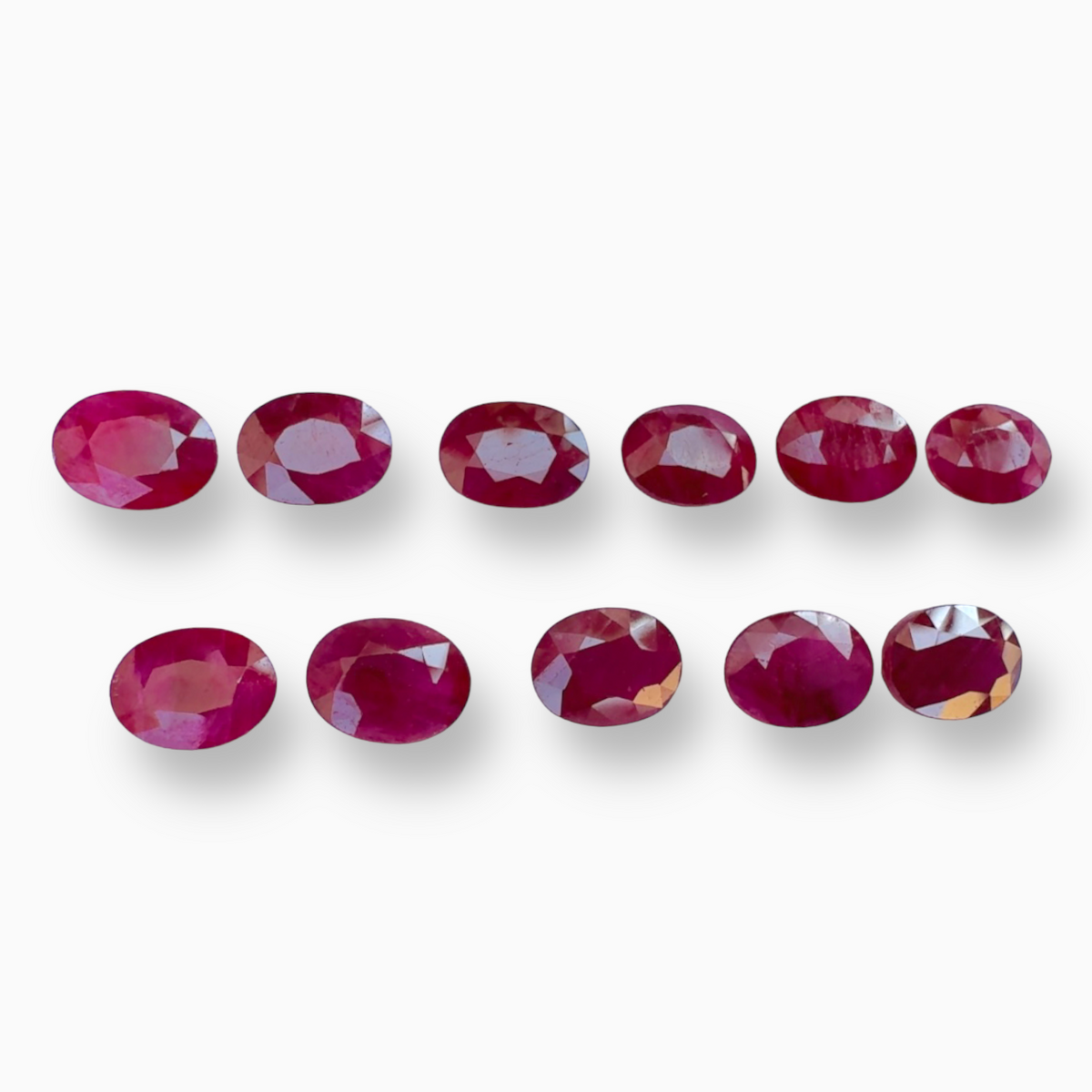 Natural Ruby Oval 8x6 mm from Mozambique calibrated
