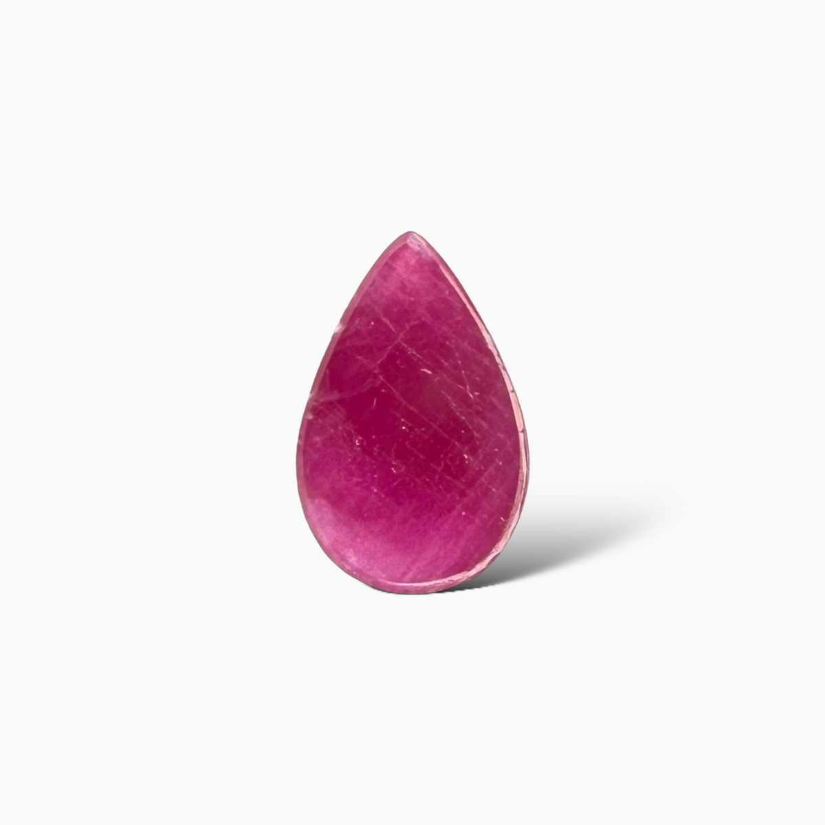 Natural Ruby Pear Cabochon  2.14 Carats 11x7mm From India
