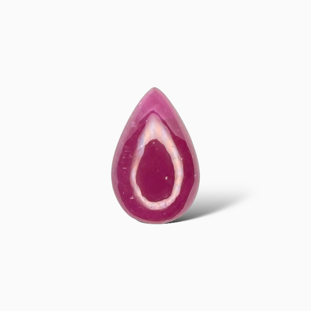 Natural Ruby Pear Cabochon  2.14 Carats 11x7mm From India
