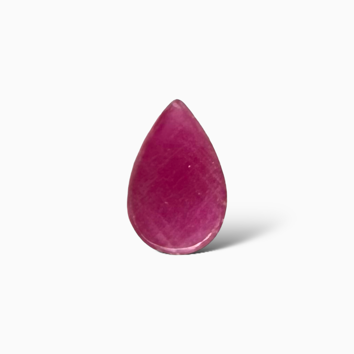 Natural Ruby Pear Cabochon  2.25 Carats 11x7mm From India
