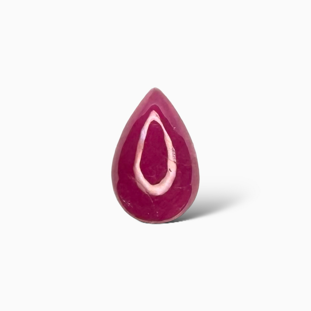 Natural Ruby Pear Cabochon  2.25 Carats 11x7mm From India