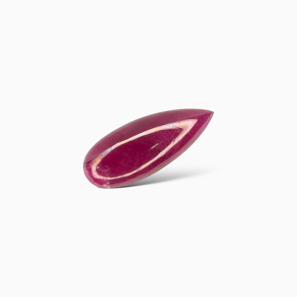 Natural Ruby Pear Cabochon  4.56 carat 18x7mm From India