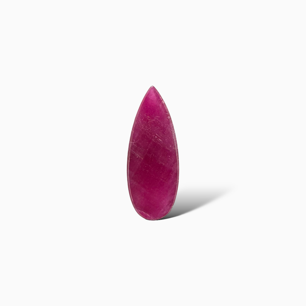 Natural Ruby Pear Cabochon  4.56 carat 18x7mm From India