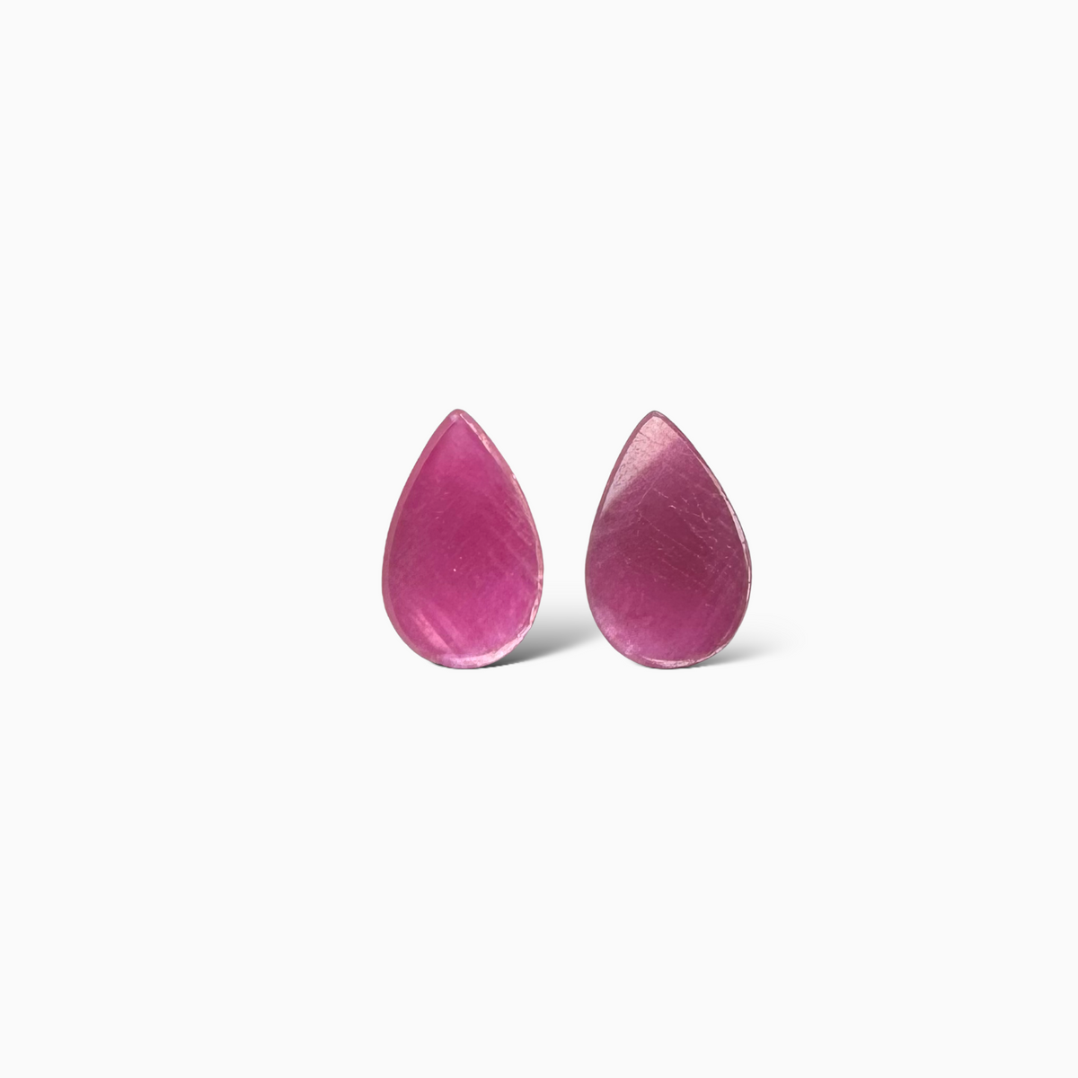 Natural Ruby Pear Cabochon  Pair 4.40 carat 11x7 mm From India