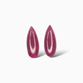 Natural Ruby Pear Cabochon  Pair 8.48 carat 18x7mm From India