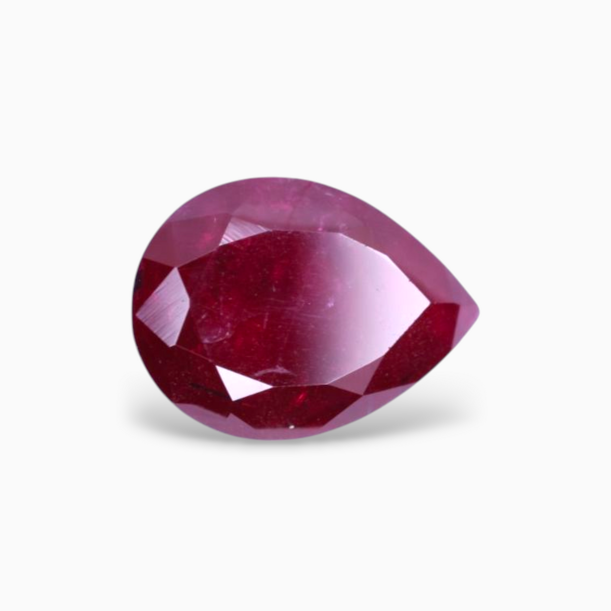 Natural Ruby Stone 1.70 Carats Pear Shape 8.96x6.51x3.38mm Size