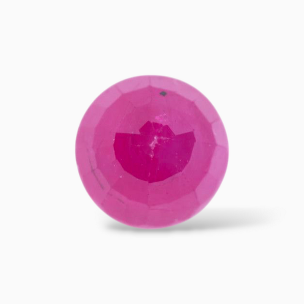 Natural Ruby - 1.56ct Round 6.3mm Genuine Gemstone