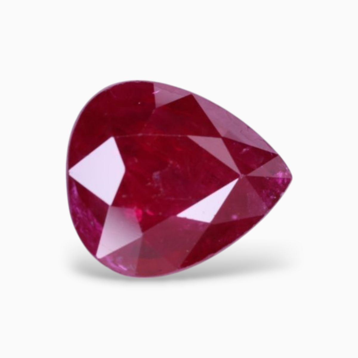 Natural Ruby Stone 2.14 Carats Pear Shape 8.96×7.73x3.21mm Size