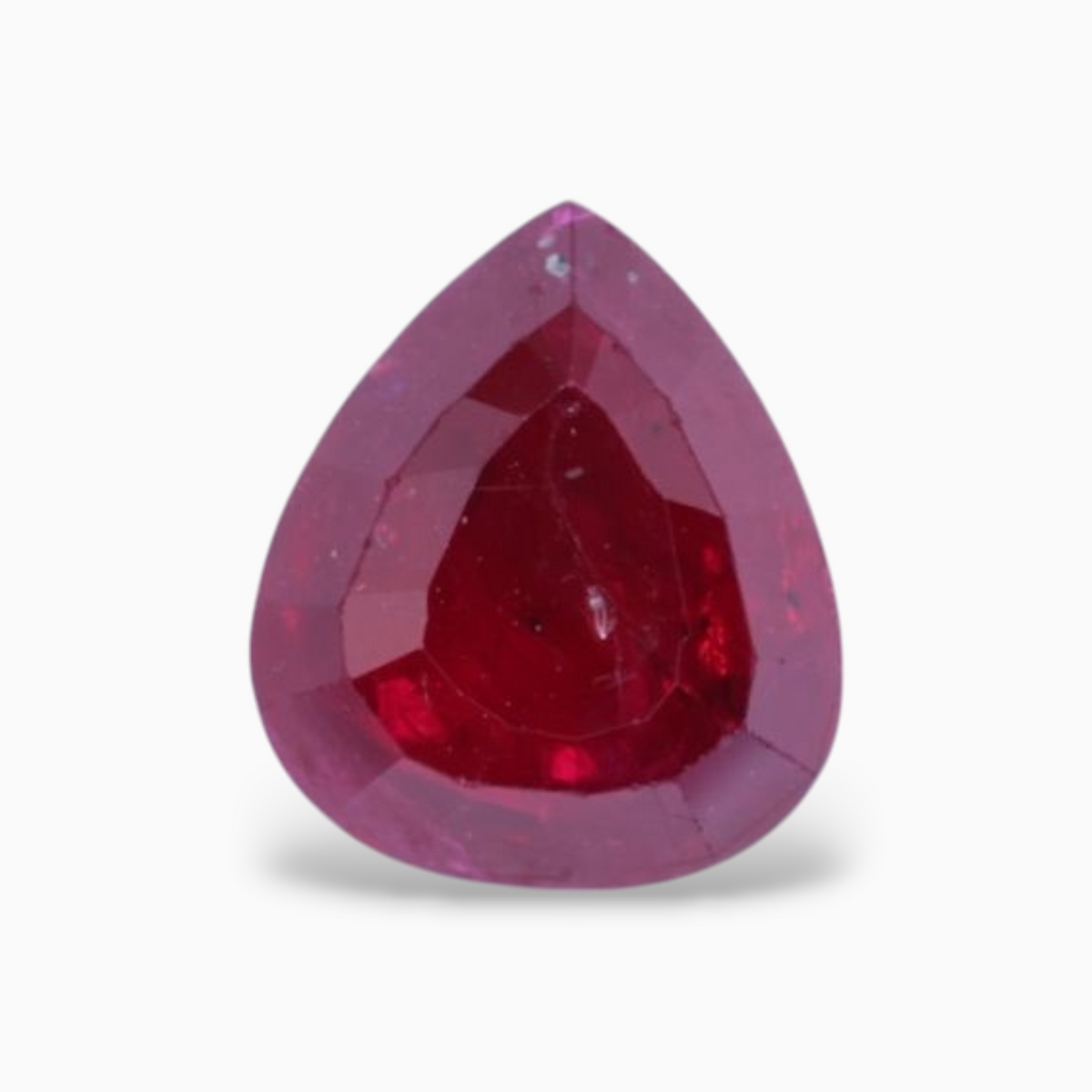 Natural Ruby Stone 2.14 Carats Pear Shape 8.96×7.73x3.21mm Size
