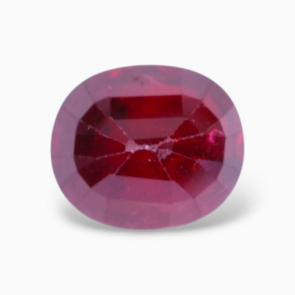 Natural Ruby Stone 2.75 Carats Oval Shape 8.4x7.2 mm Size