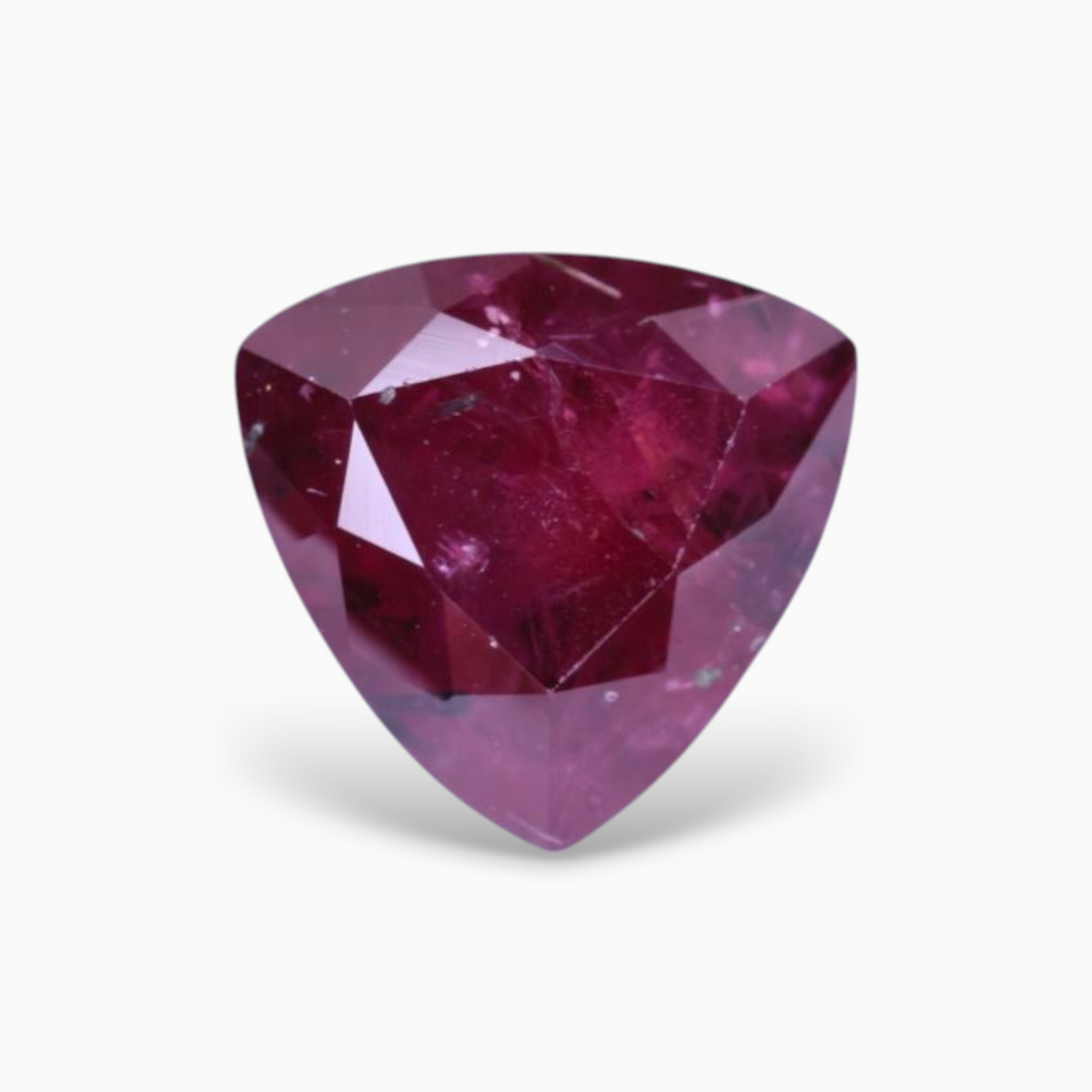 Natural Ruby Stone 2.99 Carats Triangular Shape 8.09x8.04x5.85mm Size