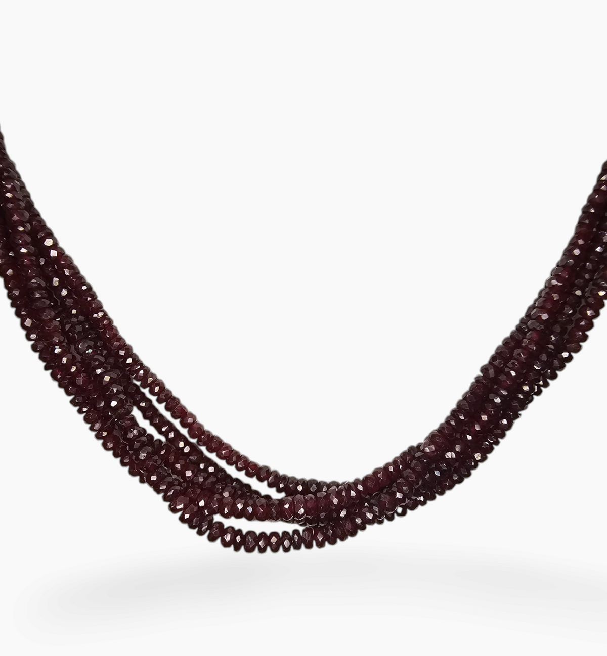 Natural Ruby Beads 210.57 Carats 2-4mm Round Shape
