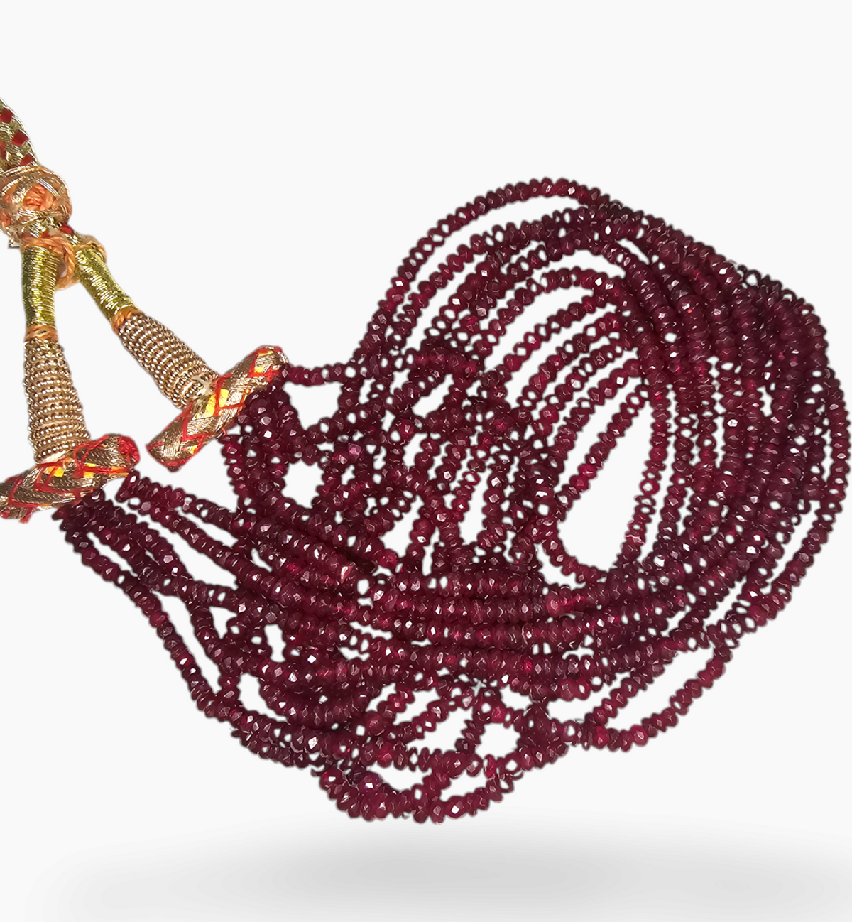 Natural Ruby Beads 251.76 Carats 3-4 mm Round Shape