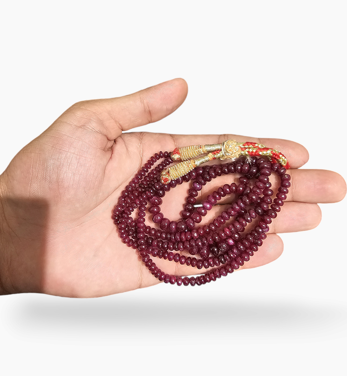 Natural Ruby Beads 295.71 Carats 4-7 mm Round Shape