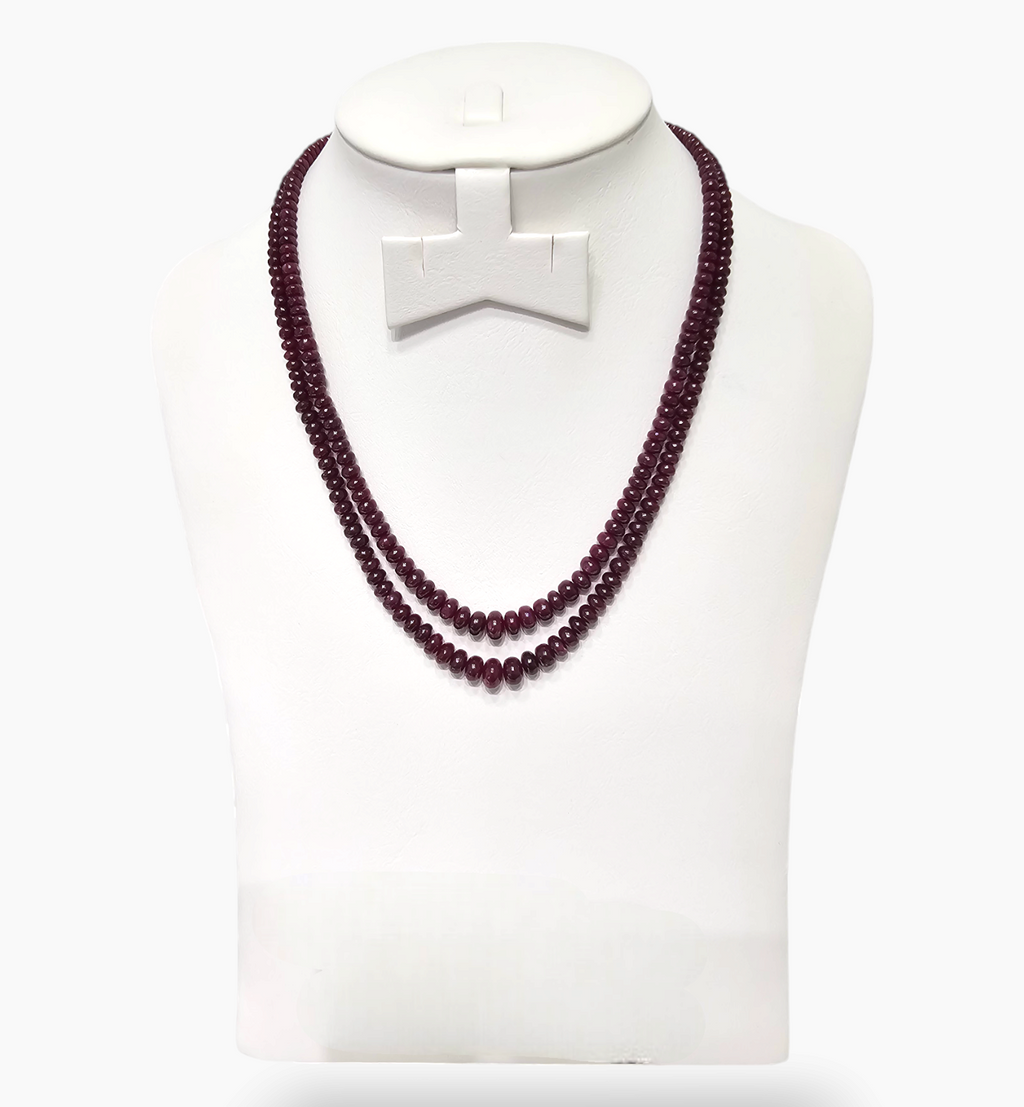 Natural Ruby Beads 295.71 Carats 4-7 mm Round Shape