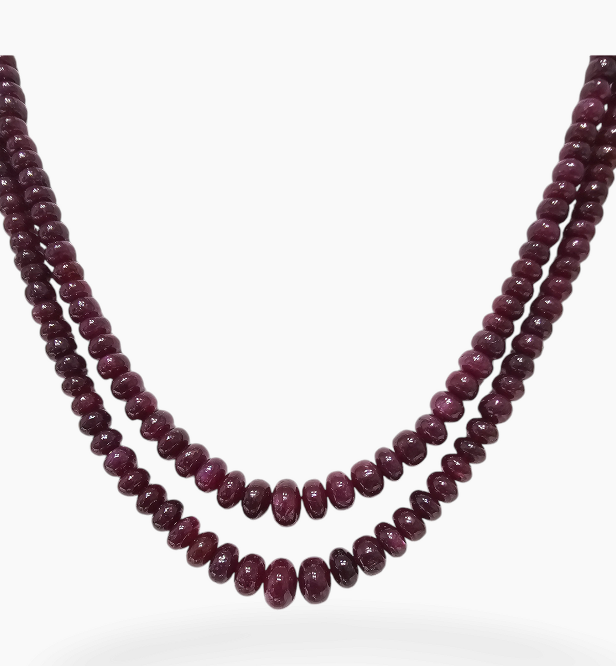 Natural Ruby Beads 295.71 Carats 4-7 mm Round Shape