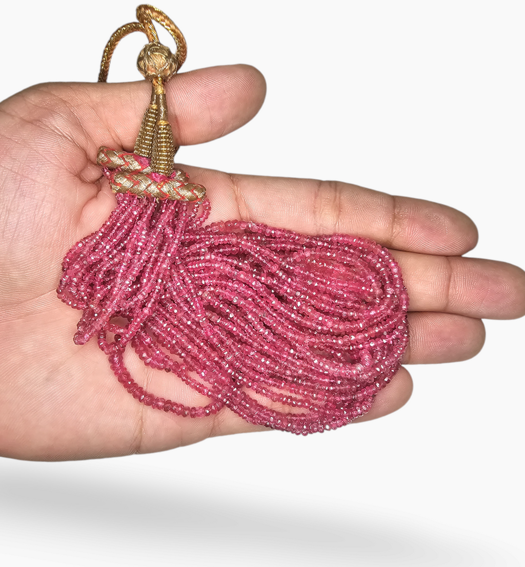 Natural Ruby Beads 306.4 Carats 2-5 mm Round Shape
