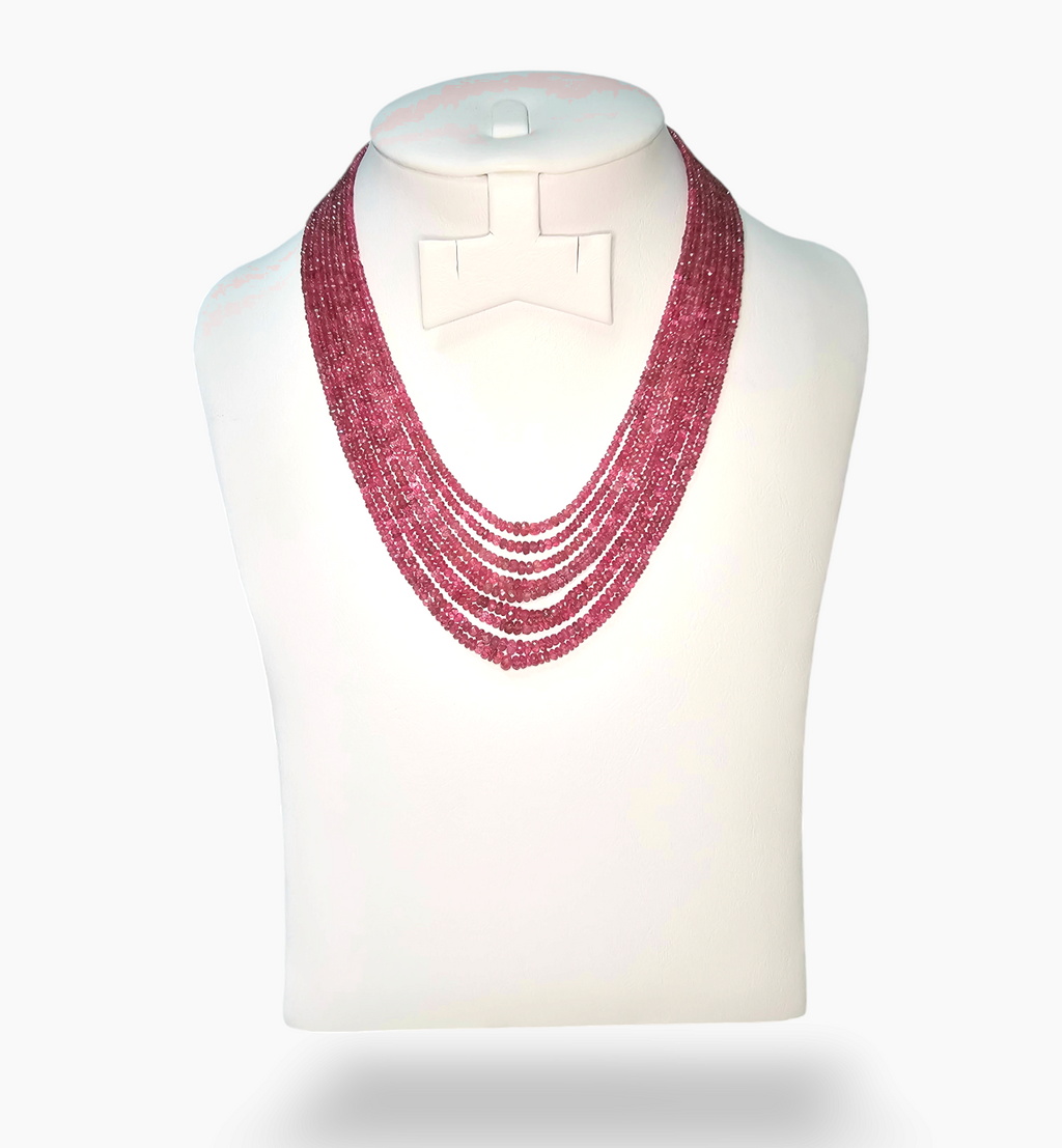Natural Ruby Beads 306.4 Carats 2-5 mm Round Shape