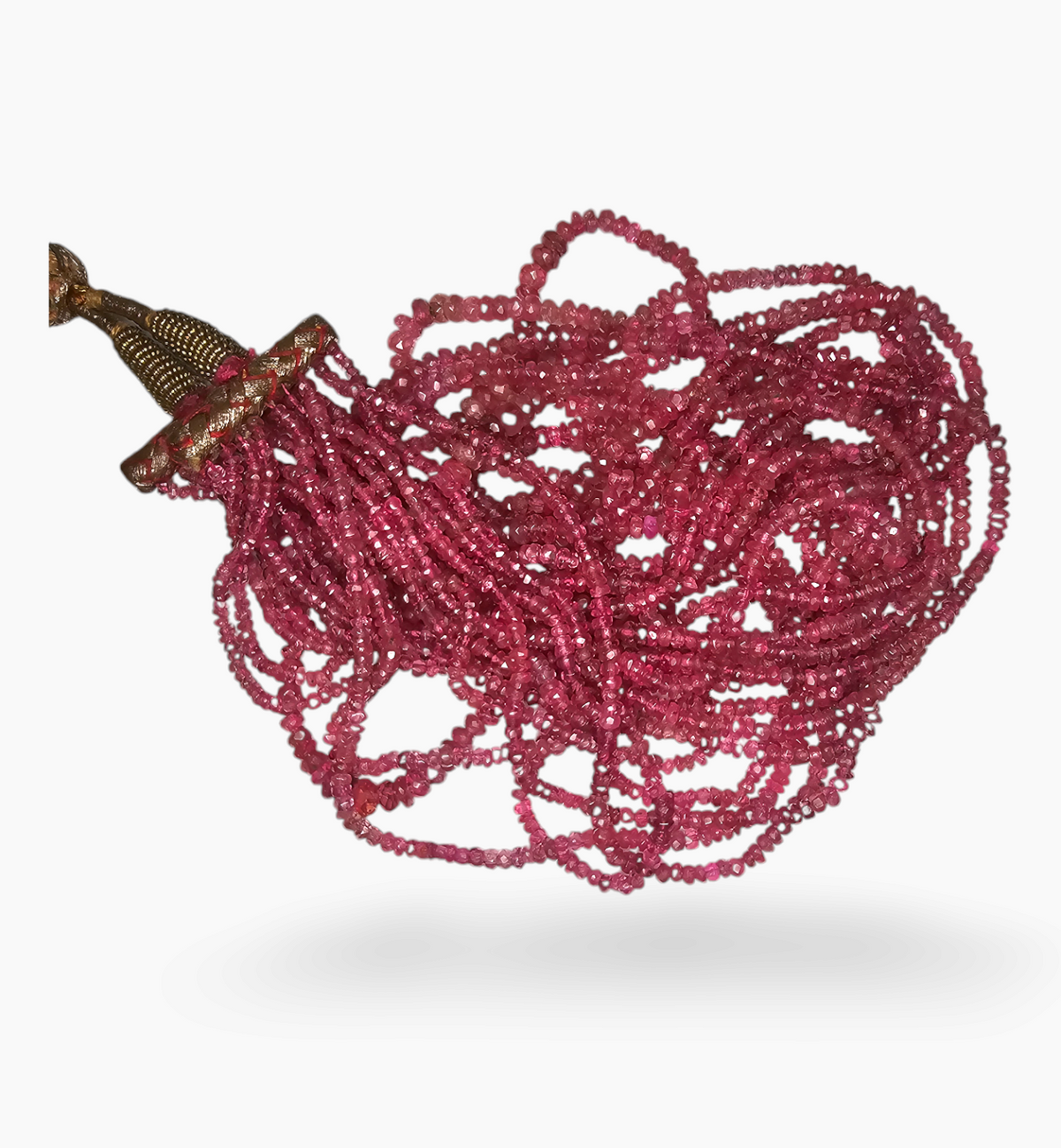 Natural Ruby Beads 306.4 Carats 2-5 mm Round Shape